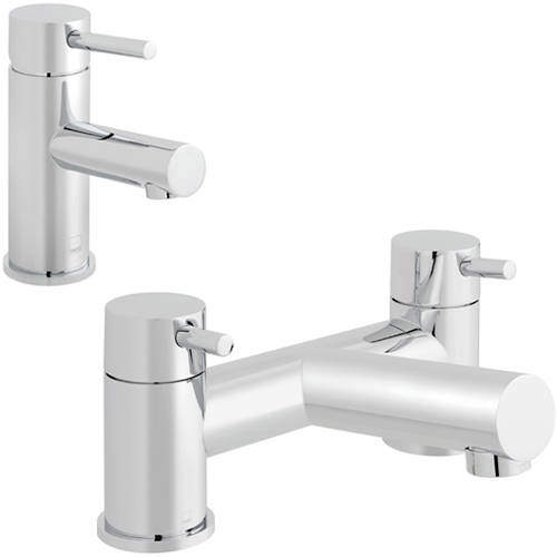 Vado Zoo Basin & Bath Filler Tap Pack (Chrome).