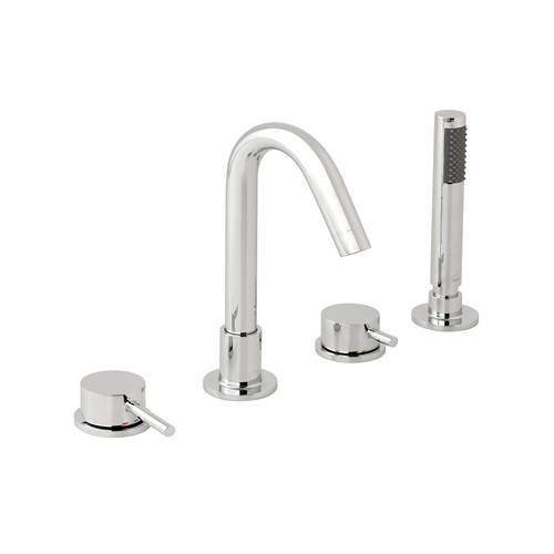 Vado Zoo 4 Hole Bath Shower Mixer Tap (Chrome).