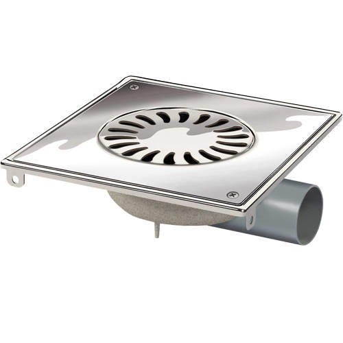 VDB Shower Drains ABS Shower Drain 200x200mm (Screw Down Grate).