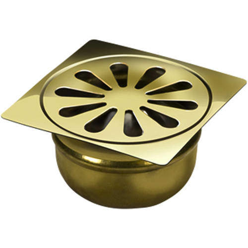 VDB Shower Drains Square Shower Drain 100x100mm (Brass).