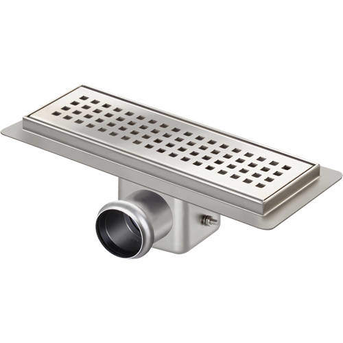 VDB Channel Drains Standard Shower Channel 400x100mm (S Steel).