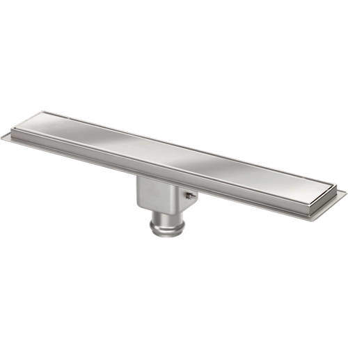 VDB Channel Drains Standard Shower Channel 700x100mm (Plain, S Steel).