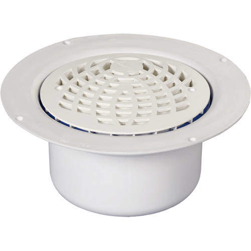 VDB Vinyl Drains Shower Drain With 50mm Vertical Outlet (220mm, PEH).