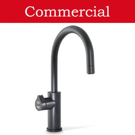 Zip Arc Design Boiling, Chilled & Sparkling Tap (61 - 100 People, Matt Black).