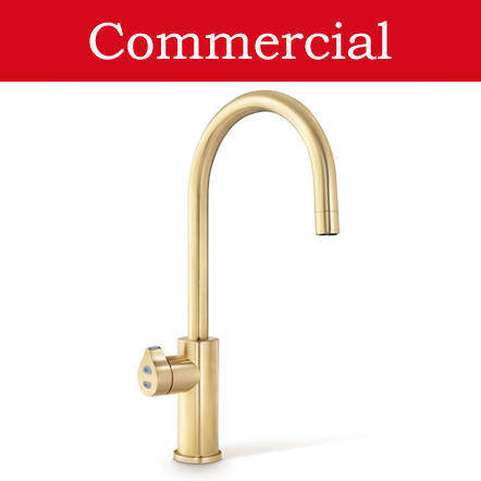 Zip Arc Design Boiling, Chilled & Sparkling Tap (61 - 100 People, Brushed Gold).