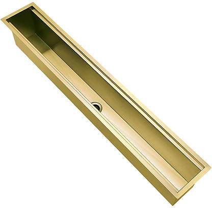 Additional image for Accessory Trough Channel Sink (1200x160mm, Gold Brass).