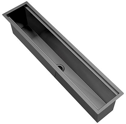 Additional image for Accessory Trough Channel Sink (900x160mm, Gunmetal).