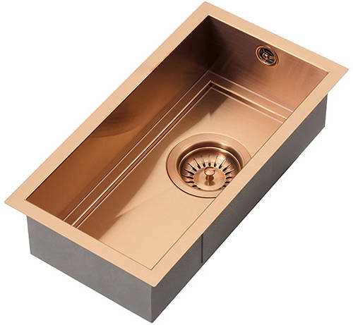 Additional image for Axix Uno SOS Undermount Kitchen Sink (190x400mm, Copper).