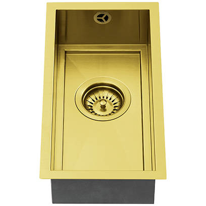 Additional image for Axix Uno SOS Undermount Kitchen Sink (190x400mm, Gold Brass).