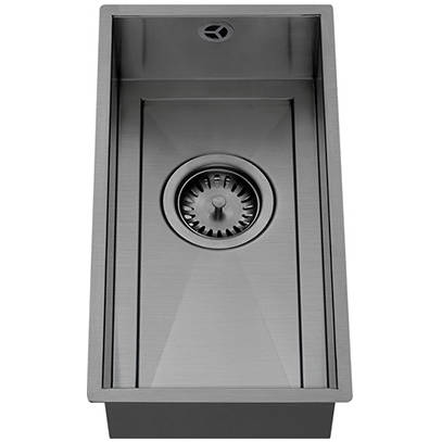 Additional image for Axix Uno QG Undermount Kitchen Sink (210x420mm, Gunmetal).