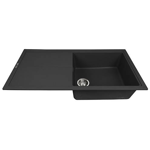 Additional image for Bladeuno 100i Inset 1.0 Bowl Kitchen Sink (1000x500, Metallic Black).