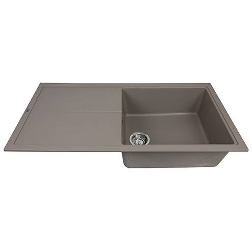 Additional image for Bladeuno 100i Inset 1.0 Bowl Kitchen Sink (1000x500, Concrete).