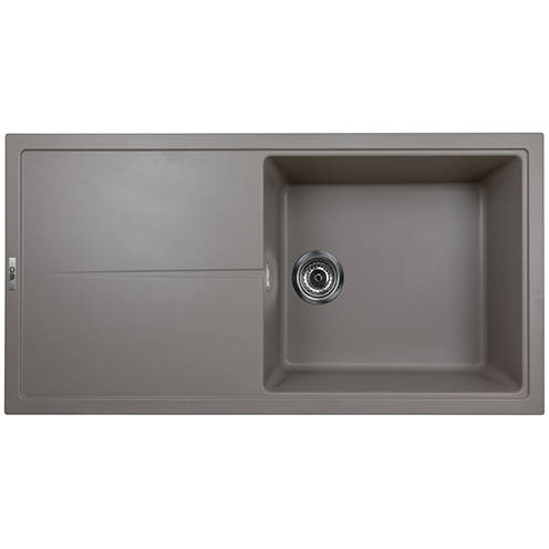 Additional image for Bladeuno 100i Inset 1.0 Bowl Kitchen Sink (1000x500, Concrete).