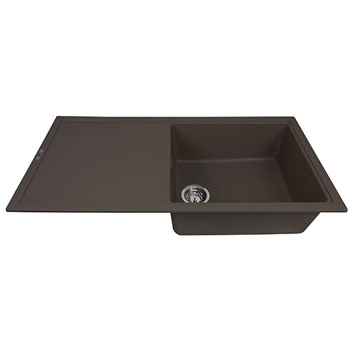 Additional image for Bladeuno 100i Inset 1.0 Bowl Kitchen Sink (1000x500, Mocha).