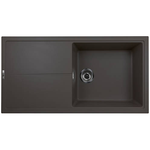 Additional image for Bladeuno 100i Inset 1.0 Bowl Kitchen Sink (1000x500, Mocha).