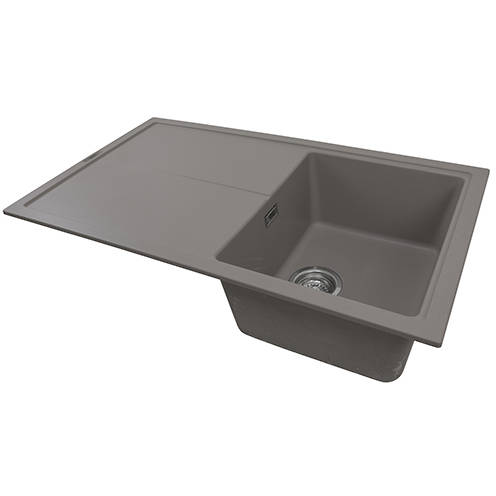 Additional image for Bladeuno 860i Inset 1.0 Bowl Kitchen Sink (860x500, Concrete).