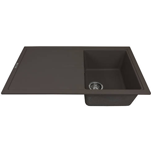 Additional image for Bladeuno 860i Inset 1.0 Bowl Kitchen Sink (860x500, Mocha).