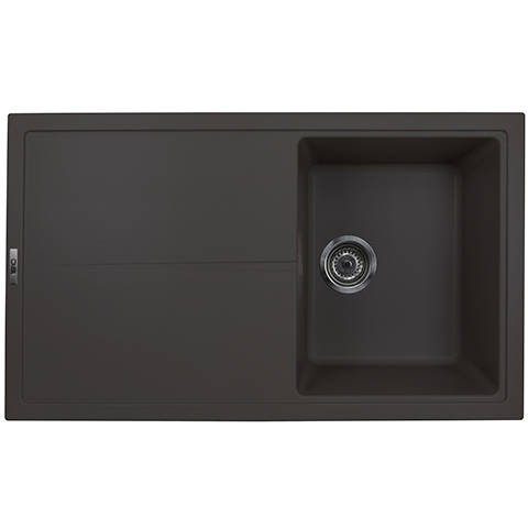 Additional image for Bladeuno 860i Inset 1.0 Bowl Kitchen Sink (860x500, Mocha).