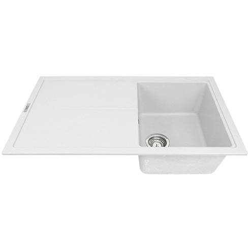 Additional image for Bladeuno 860i Inset 1.0 Bowl Kitchen Sink (860x500, Polar White).