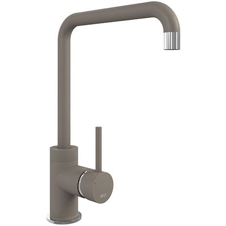 Additional image for Purquartz Cascata Kitchen Tap (Concrete & Chrome).