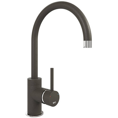 Additional image for Purquartz Courbe Kitchen Tap (Mocha & Chrome).