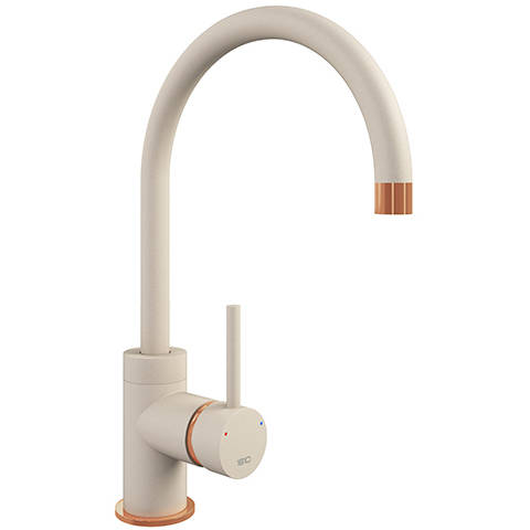 Additional image for Purquartz Courbe Kitchen Tap (Champagne & Copper).