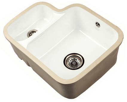 Additional image for Undermounted Ceramic Kitchen Sink With Two Bowls (545x440mm).