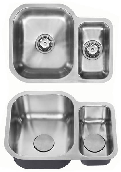 Additional image for Undermounted Two Bowl Kitchen Sink With Kit (Satin, 590x451mm).