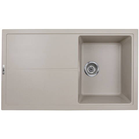 Additional image for Kitchen Sink & Tap Pack, 1.0 Bowl (860x500, Champagne).