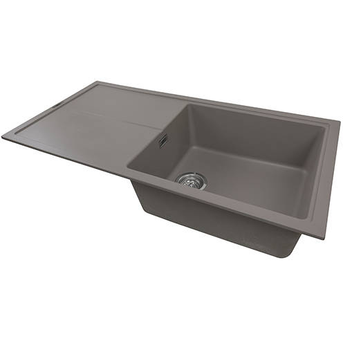 Additional image for Kitchen Sink & Tap Pack, 1.0 Bowl (1000x500, Concrete).