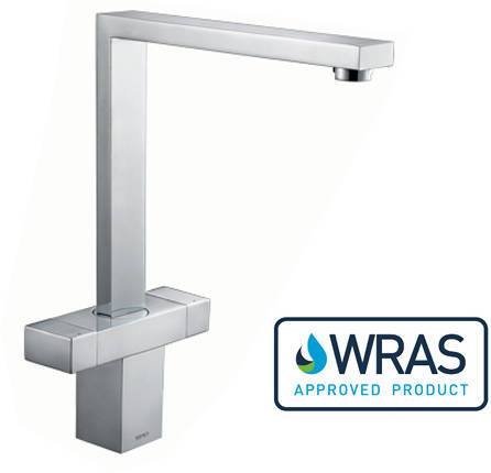 Additional image for Vesare Square Dual Control Kitchen Tap (Chrome).