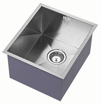 Additional image for Undermounted Deep Kitchen Sink With Kit (Satin, 340x400mm).
