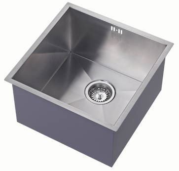 Additional image for Undermounted Deep Kitchen Sink With Kit (Satin, 400x400mm).