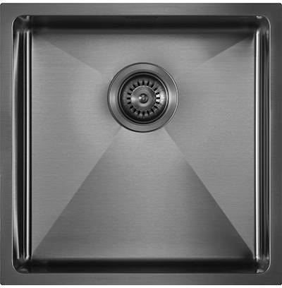 Additional image for Zen15 PVD 400U Undermount Kitchen Sink (400x400mm, Gunmetal).