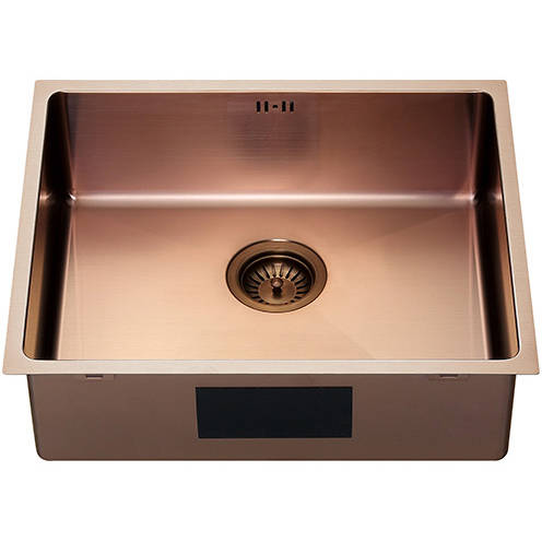 Additional image for Zen15 PVD 500U Undermount Kitchen Sink (500x400mm, Copper).