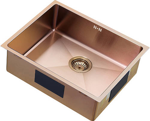 Additional image for Zen15 PVD 500U Undermount Kitchen Sink (500x400mm, Copper).