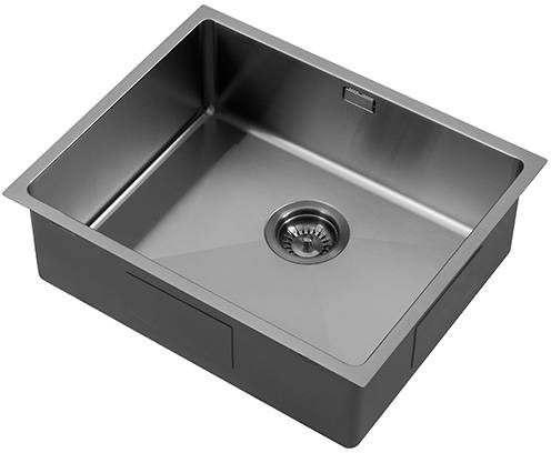 Additional image for Zen15 PVD 500U Undermount Kitchen Sink (500x400mm, Gunmetal).
