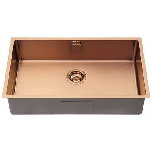 Additional image for Zen15 PVD 700U Undermount Kitchen Sink (700x400mm, Copper).