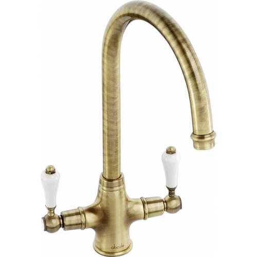 Additional image for Ludlow Monobloc Kitchen Tap (Antique Brass).