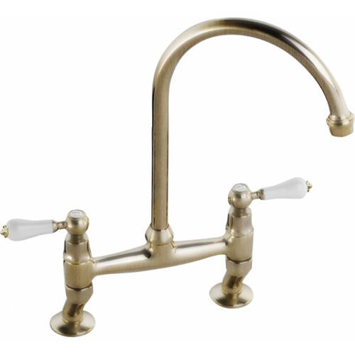 Additional image for Ludlow Bridge Kitchen Tap (Antique Brass).