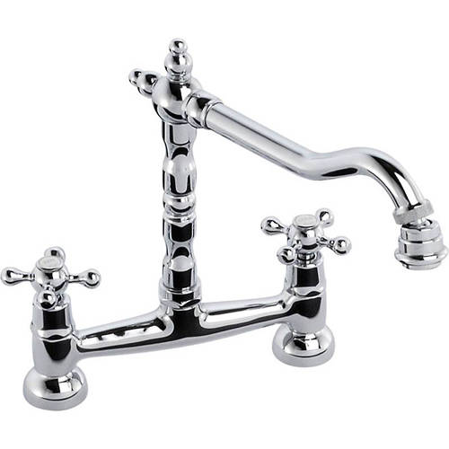 Additional image for Melford Bridge Kitchen Tap (Chrome).