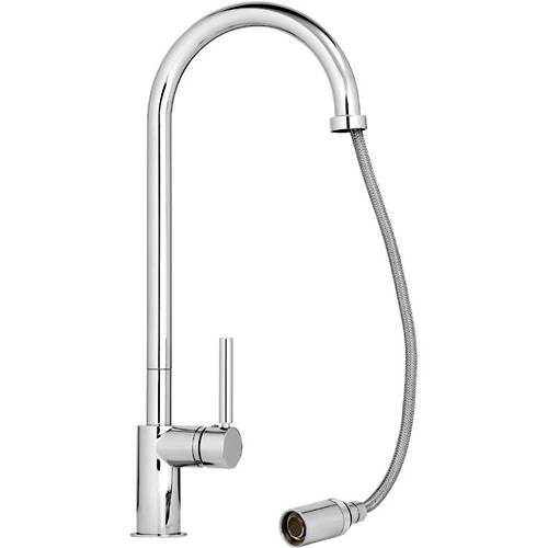 Additional image for Ratio Single Lever Pull Out Kitchen Tap (Chrome).