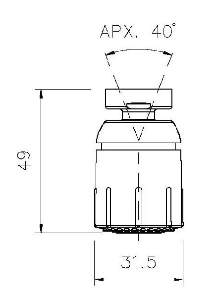 Additional image for Jetspray Aerator (Chrome).