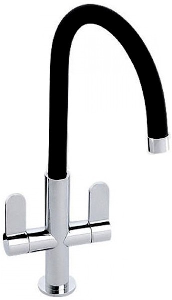 Additional image for Linear Nero Kitchen Tap With Swivel Spout (Chrome Body).