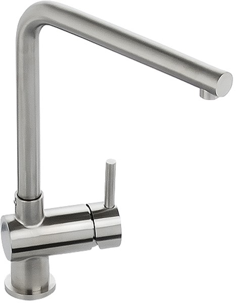 Additional image for Quala Monobloc Kitchen Tap With Swivel Spout (Stainless Steel).