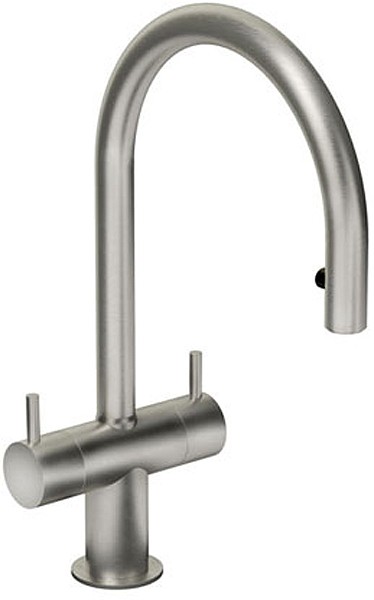 Additional image for Hesta Kitchen Tap With Spray Rinser (Brushed Nickel).