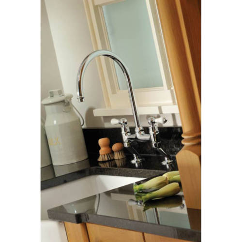 Additional image for Ludlow Bridge Kitchen Tap (Brushed Nickel).