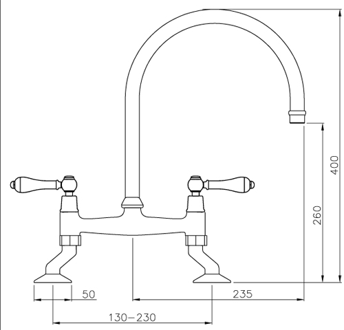 Additional image for Ludlow Bridge Kitchen Tap (Brushed Nickel).