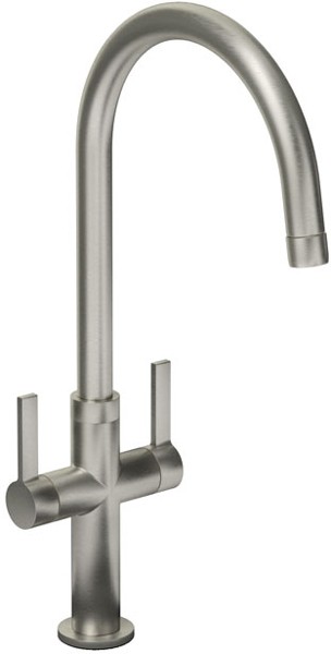Additional image for Linear Style Kitchen Tap With Swivel Spout (Brushed Nickel).