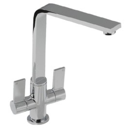 Additional image for Linear Flair Kitchen Tap With Swivel Spout (Brushed Nickel).